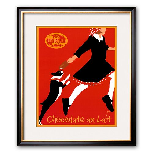 Art.com Chocolate au Lait Matted Art Print By Johanna Kriesel