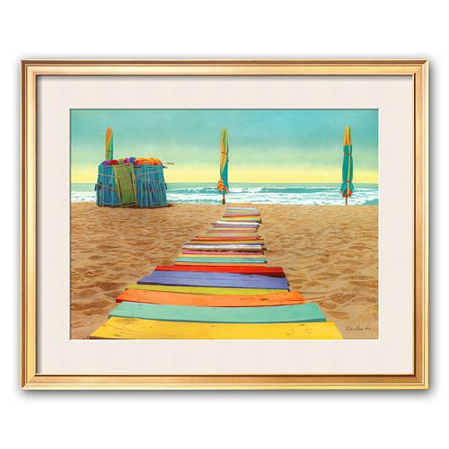 Art.com Beach Walk Framed Art Print by Robin Renee Hix