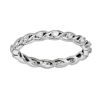 Stacks & Stones Sterling Silver Aquamarine Stack Ring