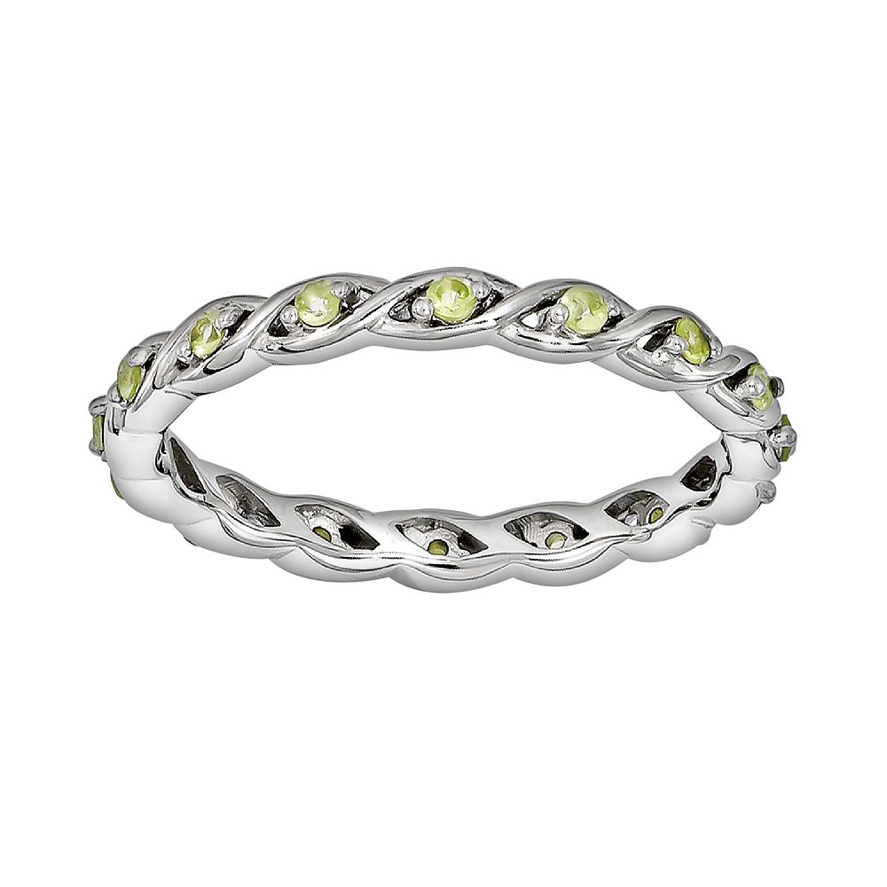 Stacks & Stones Sterling Silver Peridot Stack Ring
