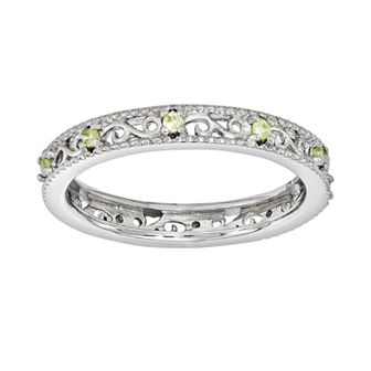 Stacks & Stones Sterling Silver Peridot Stack Ring