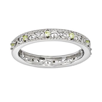 Stacks & Stones Sterling Silver Peridot Stack Ring