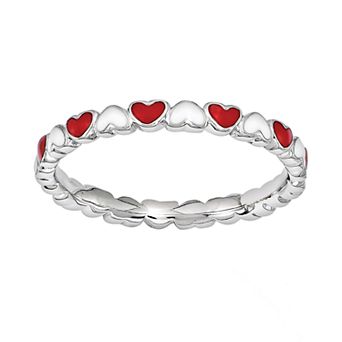 Stacks & Stones Sterling Silver Heart Stack Ring