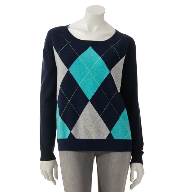 Kohls on sale argyle sweater