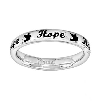 Stacks & Stones Sterling Silver "Hope" Stack Ring