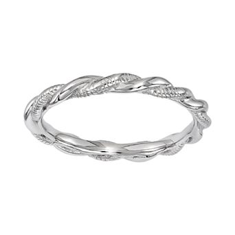 Stacks & Stones Sterling Silver Twist Ring