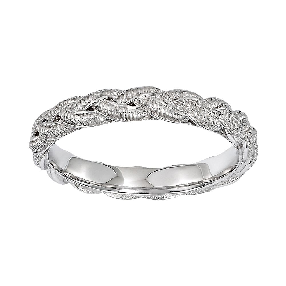 Stacks & Stones Sterling Silver Braided Stack Ring