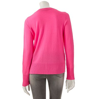 Women's Apt. 9® Solid Cashmere Cardigan