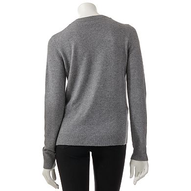 Women's Apt. 9® Argyle Cashmere Cardigan