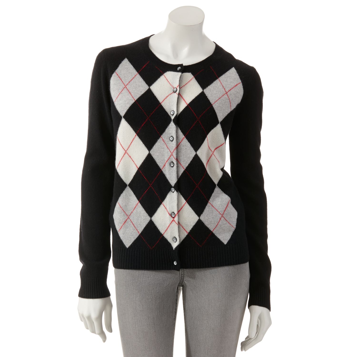 apt 9 cashmere cardigan