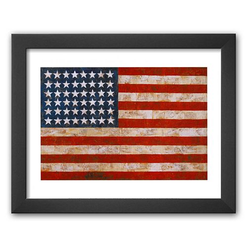 Art.com Flag, 1954-55 Framed Art Print by Jasper Johns