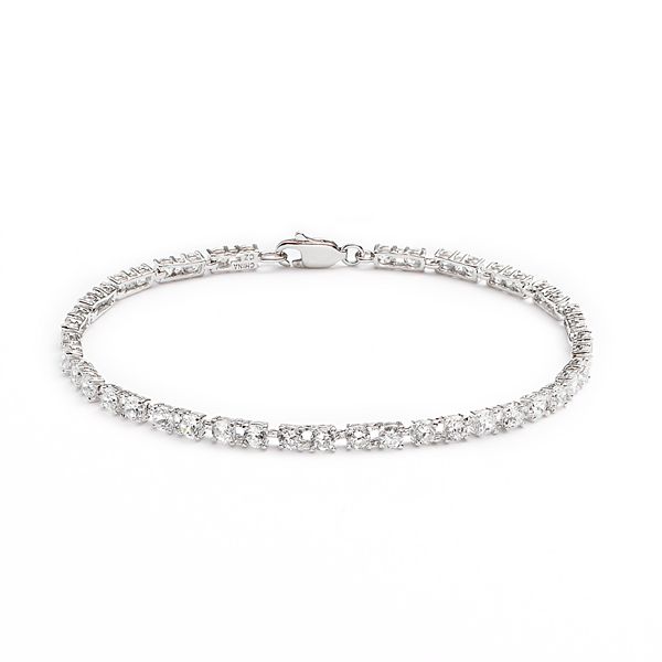 Silver Plated Cubic Zirconia Bracelet