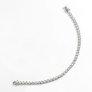Silver Plated Cubic Zirconia Bracelet