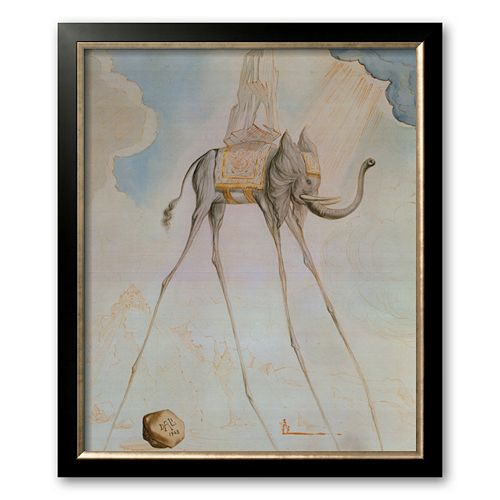 Art.com L'Elephante Giraffe Framed Art Print By Salvador Dali
