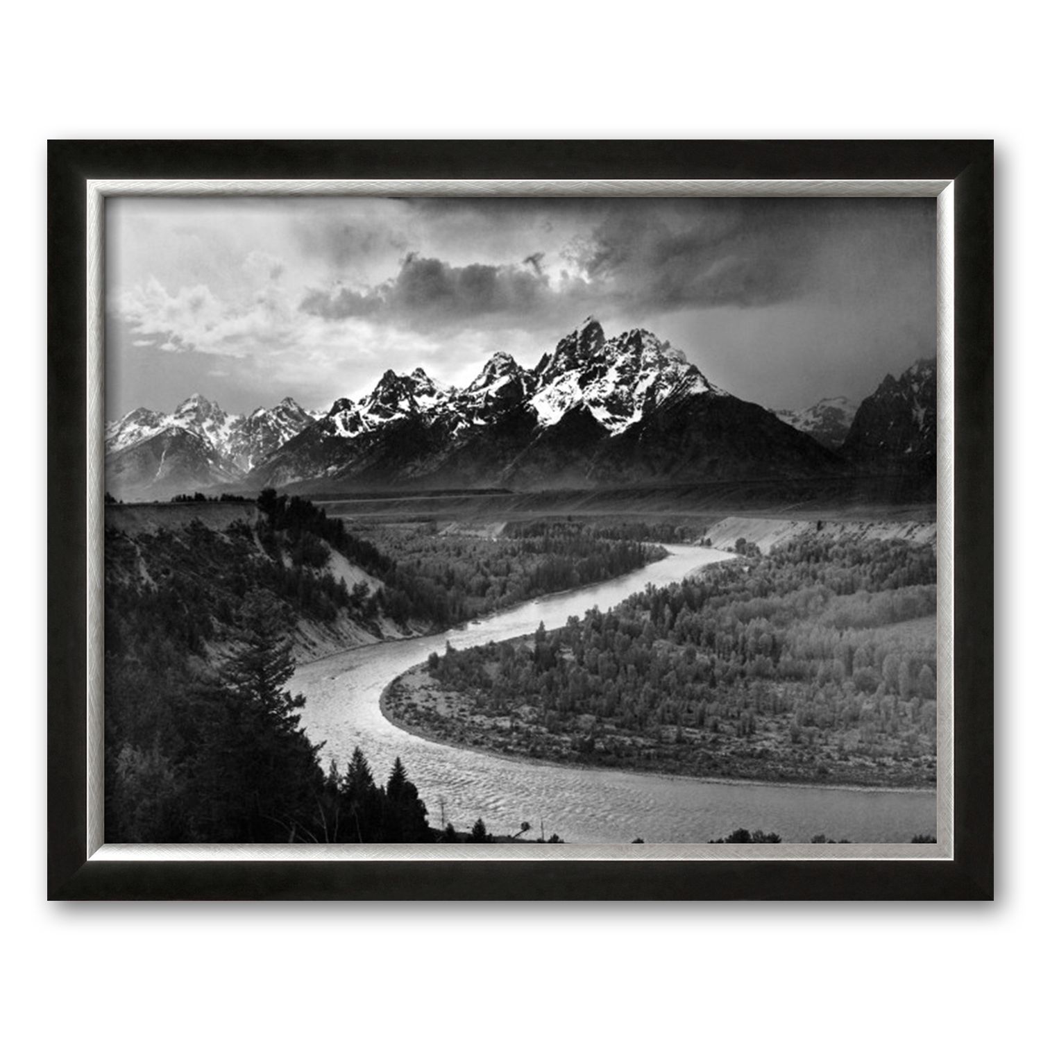thumbnail image 2 of Ansel Adams 'The Tetons And The Snake River' Canvas Print – Various Sizes 2 of 6