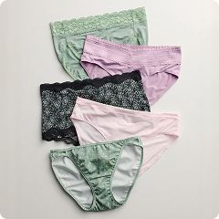 a pile of different colored panties