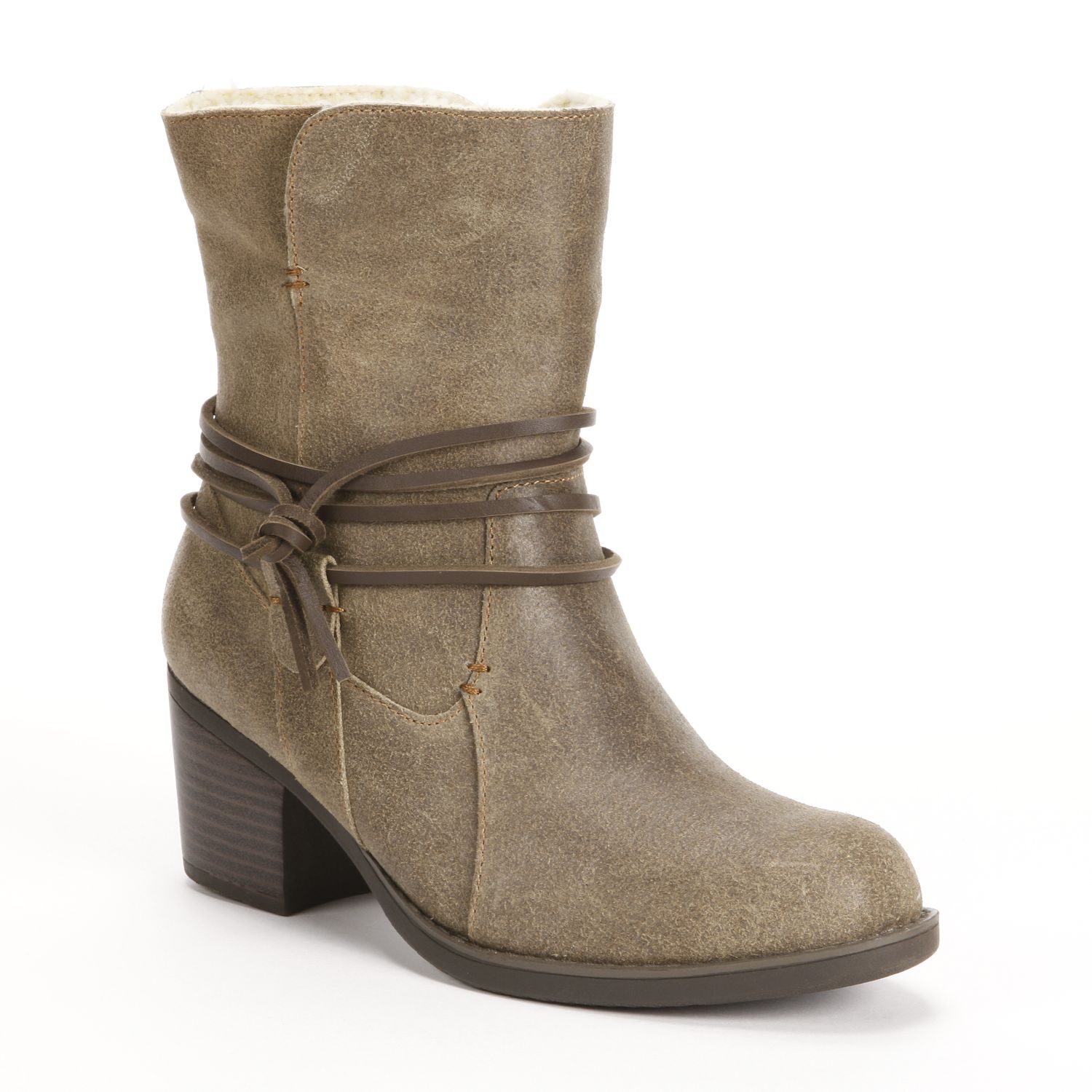 kohls womens leather boots