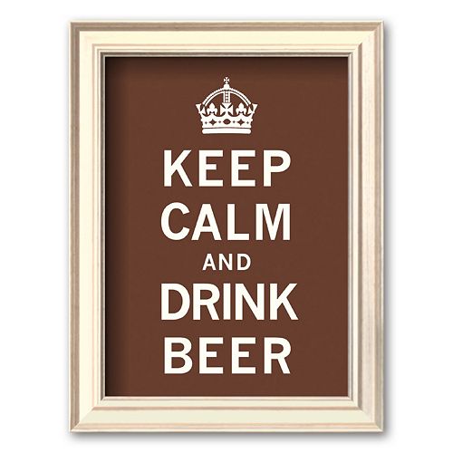 Art.com Keep Calm and Drink Beer Framed Art Print