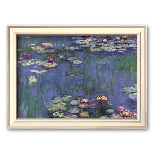 Art.com Water Lilies Framed Art Print by Claude Monet