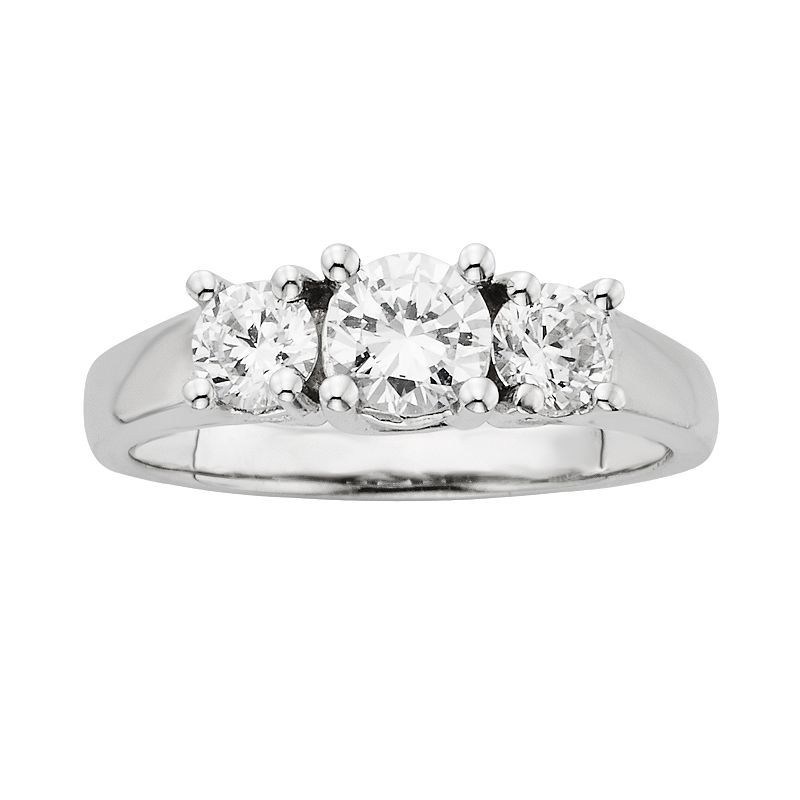 93983452 18k White Gold 1-ct. T.W. IGL Certified Round-Cut  sku 93983452