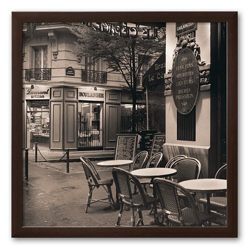 Art.com Cafe, Montmartre Framed Art Print by Alan Blaustein