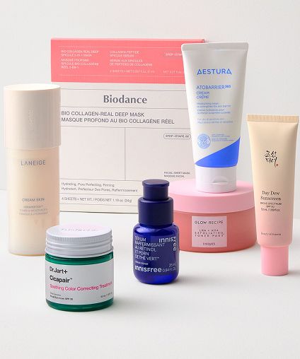 Assorted collection of Korean Beauty products.
