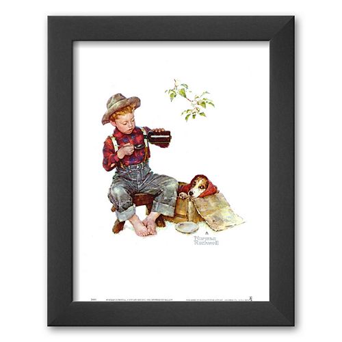 Art.com Mysterious Malady Framed Art Print by Norman Rockwell