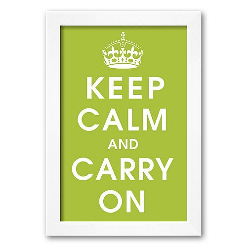 Art.com Keep Calm (kiwi) Framed Art Print