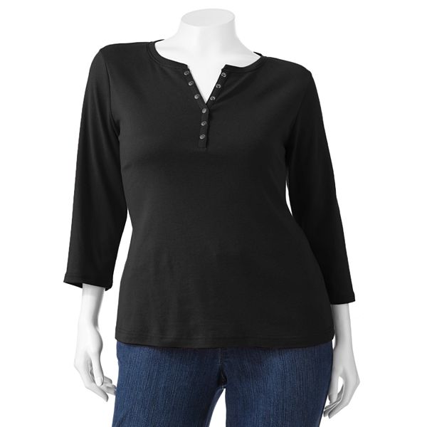 Plus Size Croft & Barrow® Essential Henley