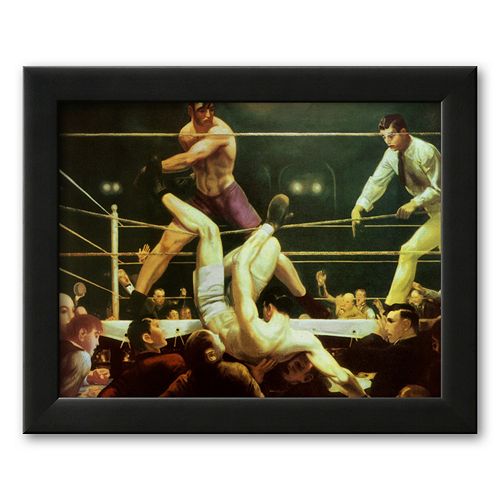 Art.com Dempsey and Firpo, 1924 Framed Art Print by George Wesley Bellows