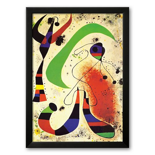 Art.com Night Framed Art Print by Joan MirÃ³