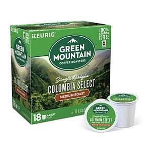 Keurig® K-Cup® Pod Green Mountain Coffee Colombian Fair Trade Select Medium Roast Coffee - 18-pk.