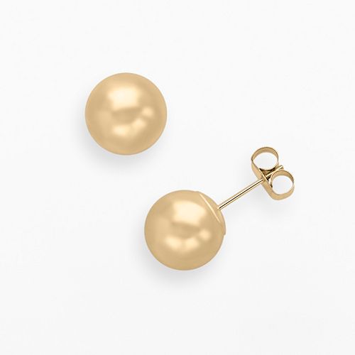 Everlasting Gold 10k Gold Ball Stud Earrings