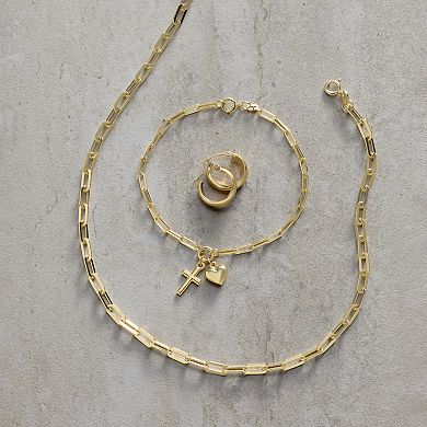 Everlasting Gold 10k Gold Hoop Earrings