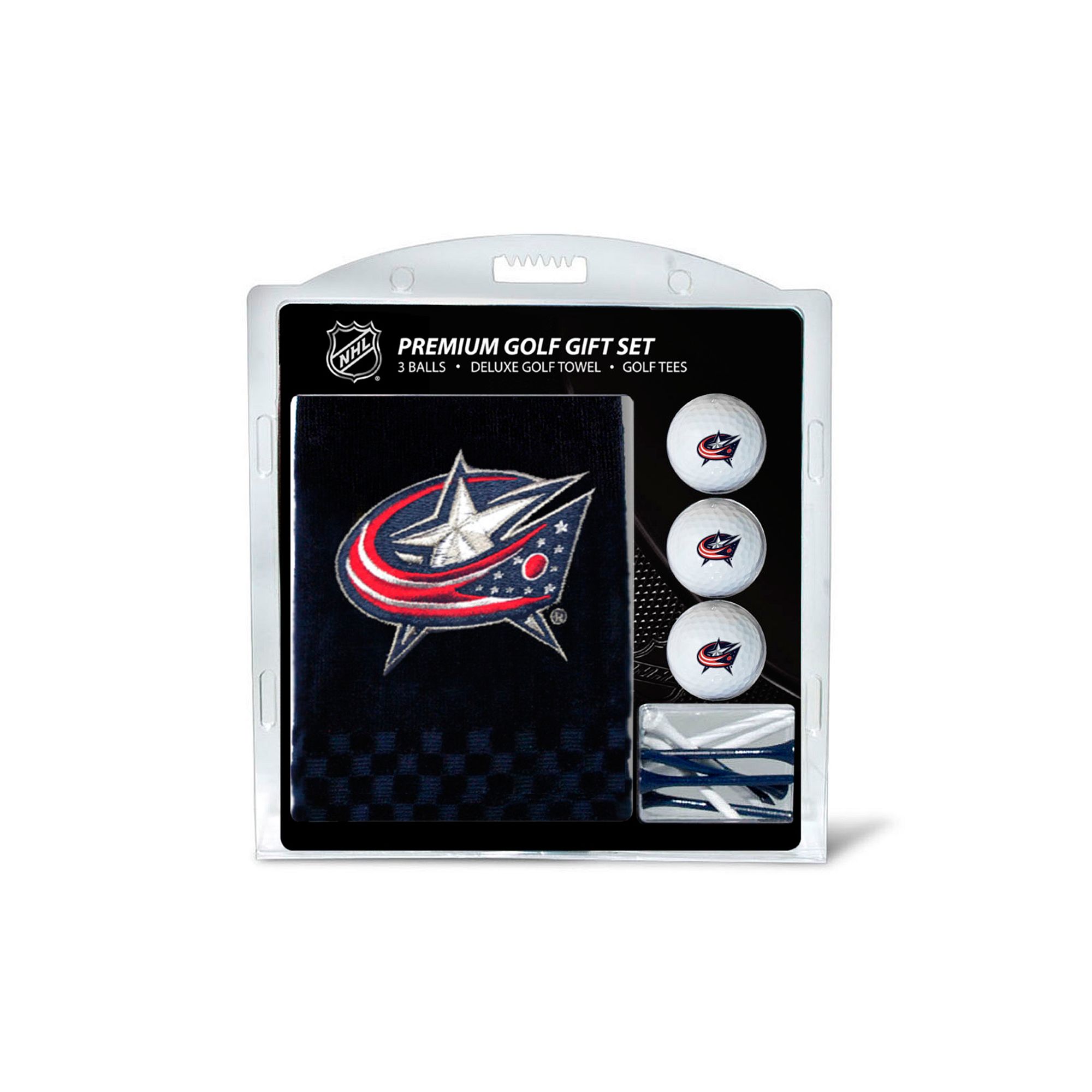 Team Golf Columbus Blue Jackets Embroidered Towel Gift Set