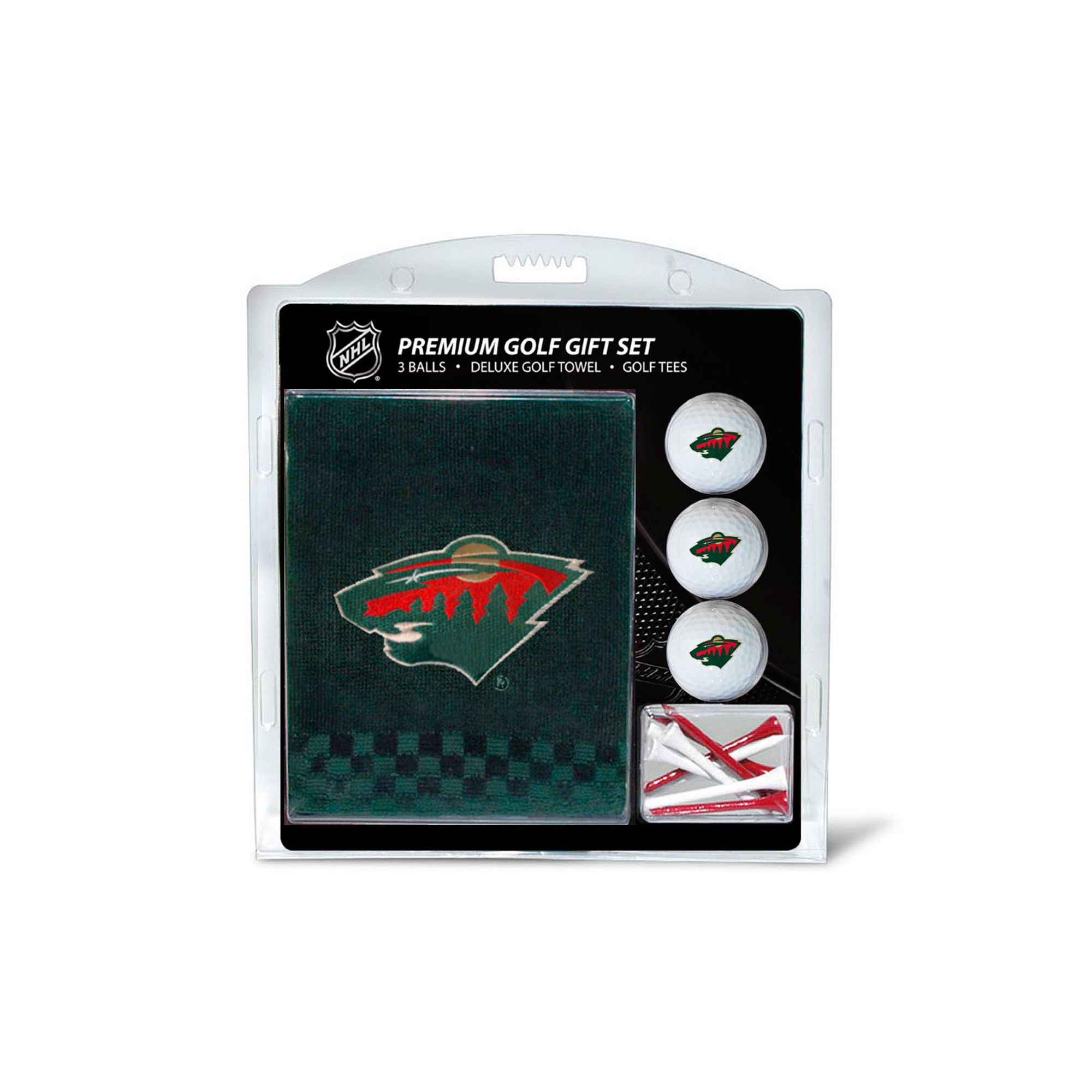 Team Golf Minnesota Wild Embroidered Towel Gift Set