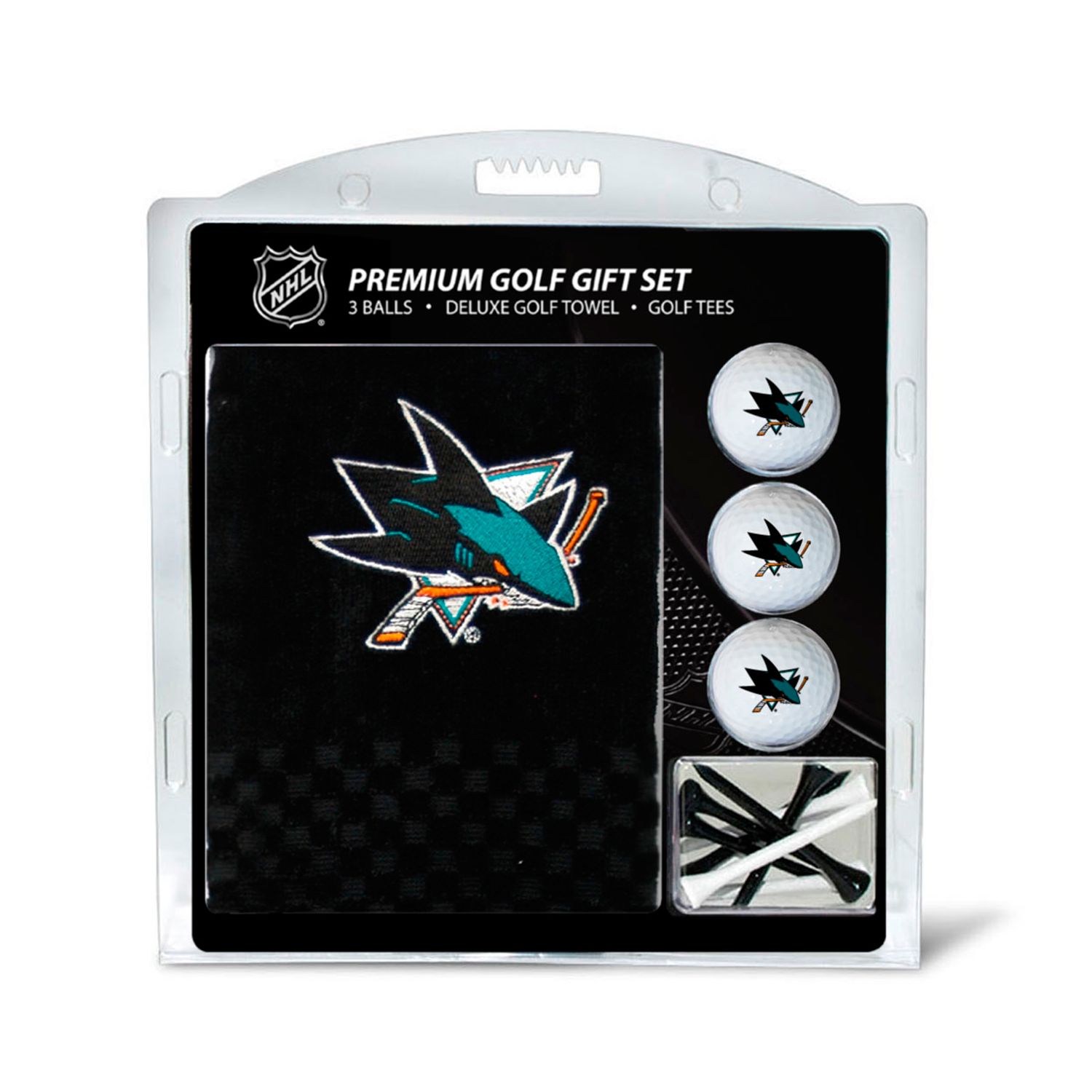 Team Golf San Jose Sharks Embroidered Towel Gift Set