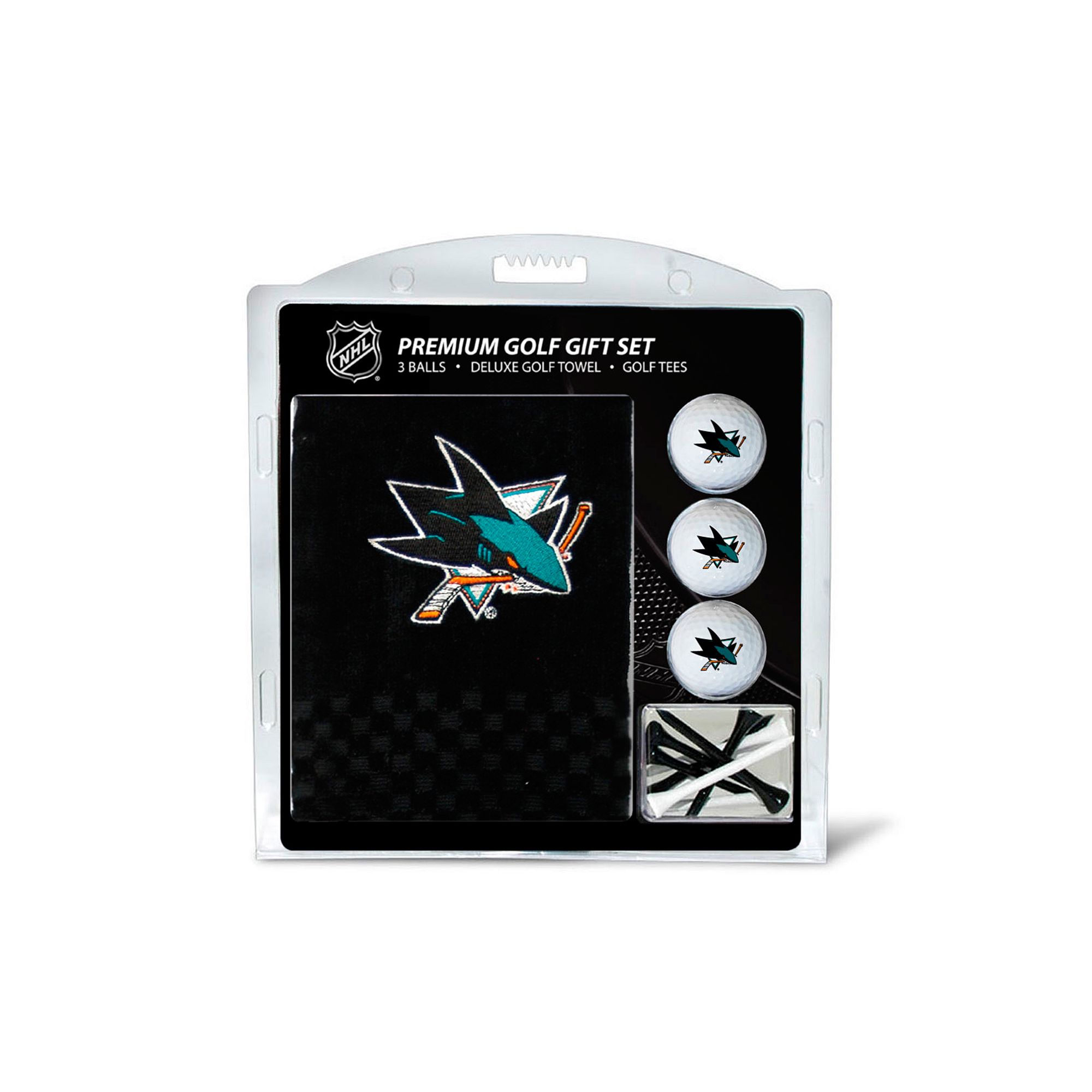 Team Golf San Jose Sharks Embroidered Towel Gift Set, Sks Team