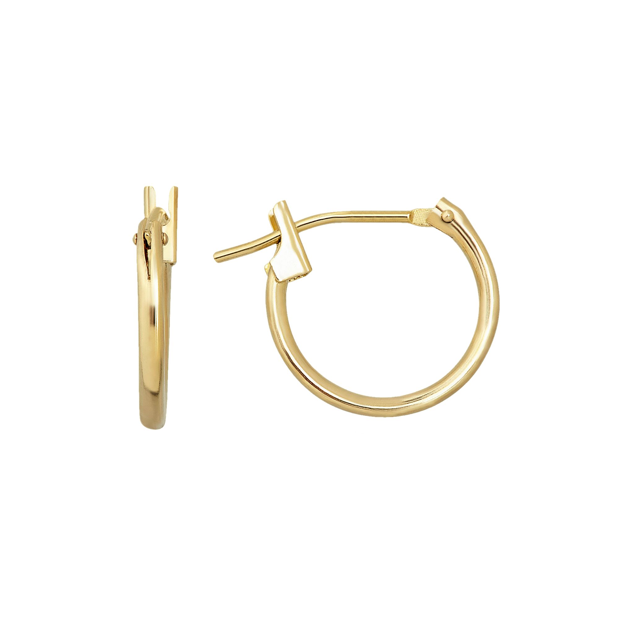 Everlasting Gold 10k Gold Hoop Earrings, Womens, Yellow