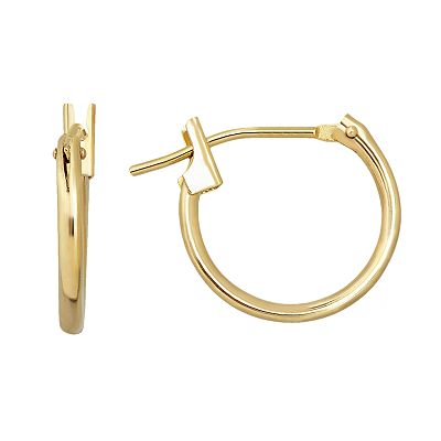 Kohls hoop gold earrings discount