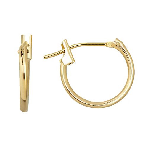 Everlasting Gold 10k Gold Hoop Earrings