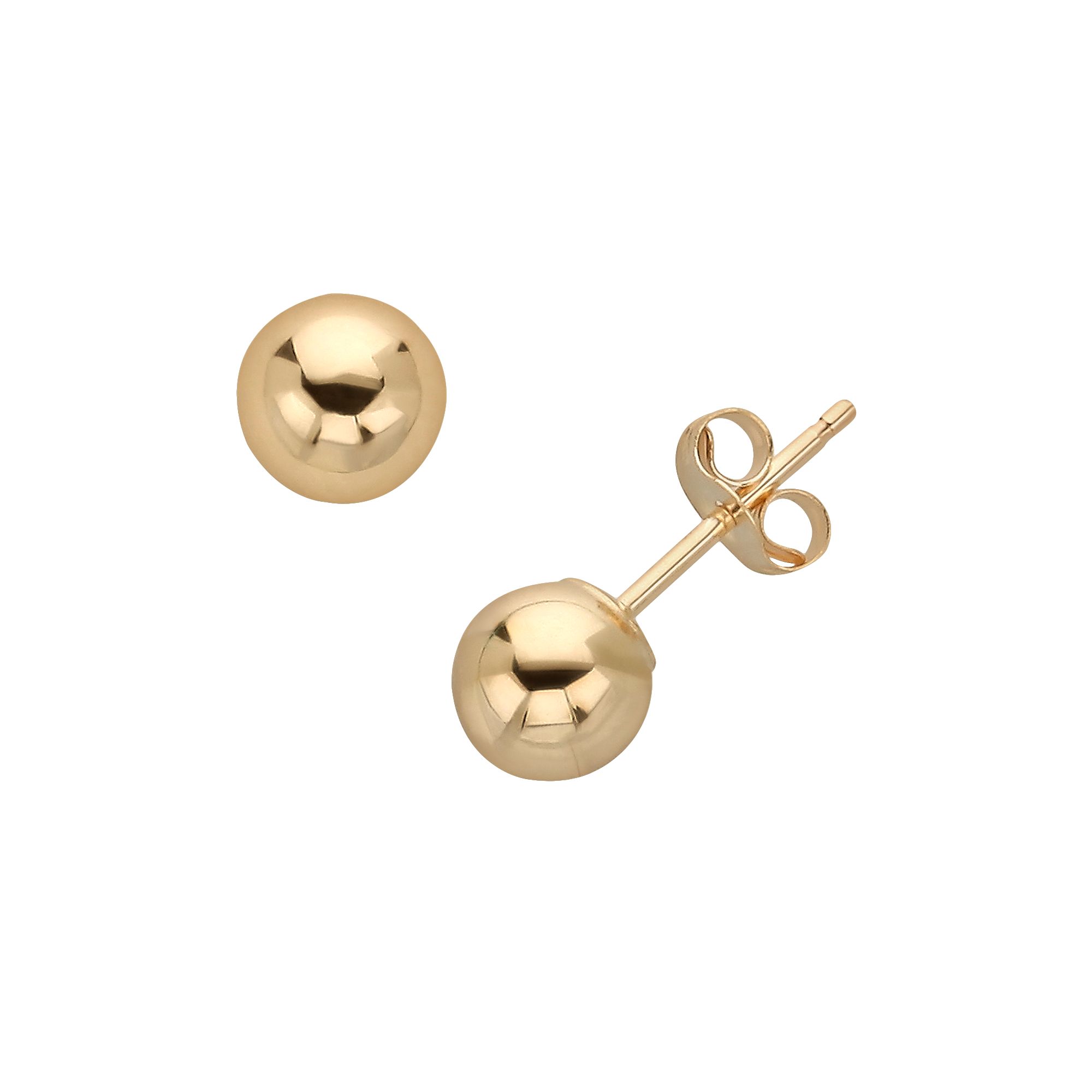 Everlasting Gold 10k Gold Ball Stud Earrings, Womens, Yellow