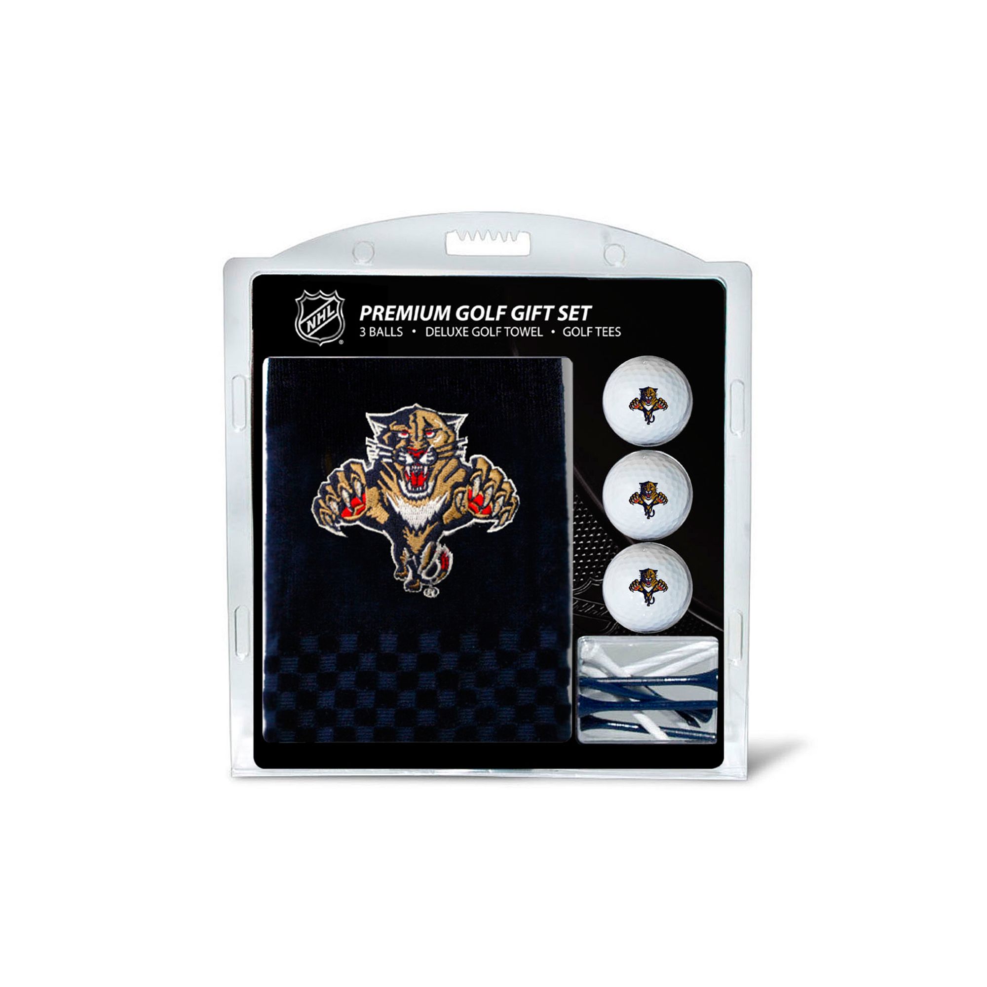 Team Golf Florida Panthers Embroidered Towel Gift Set, Pnt Team