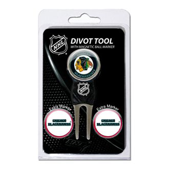 Team Golf Chicago Blackhawks 4 pc Divot Tool & Ball Marker Set