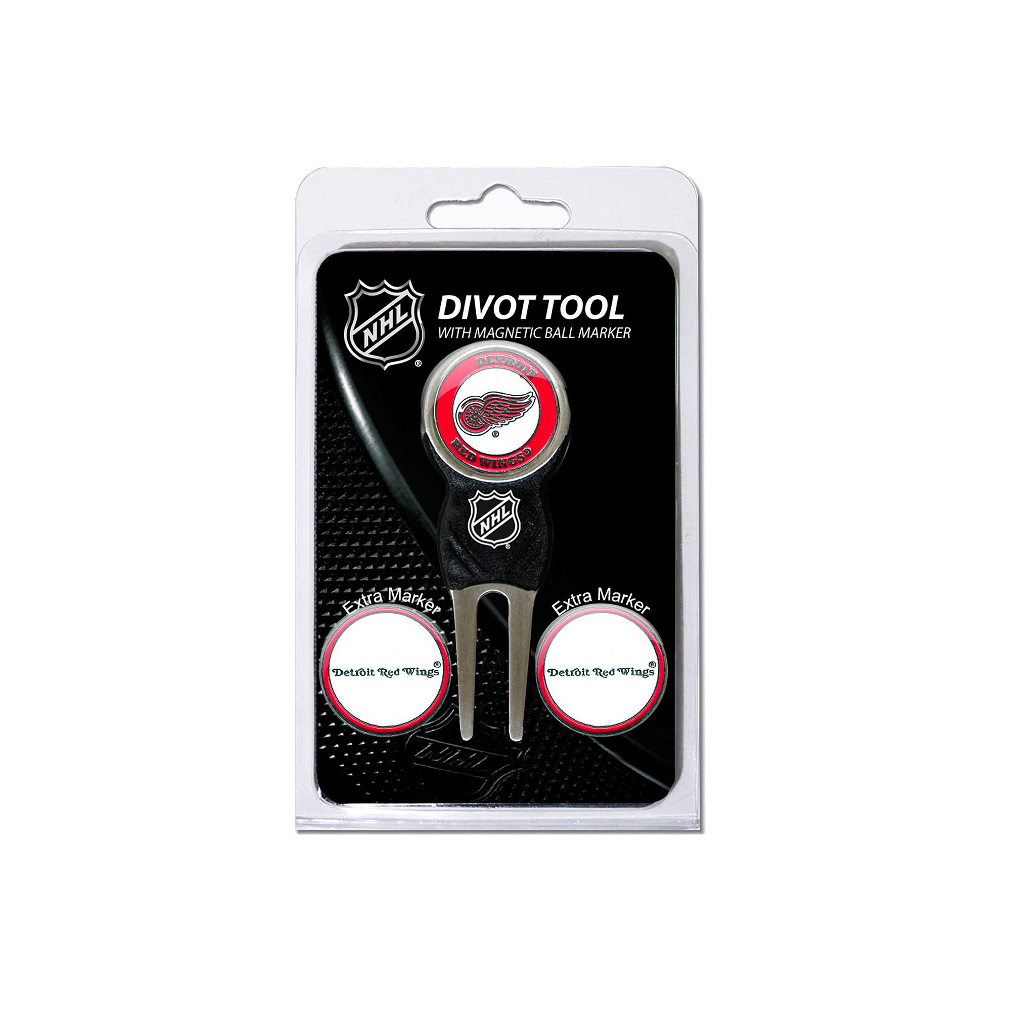 Team Golf Detroit Red Wings 4-pc. Divot Tool & Ball Marker Set