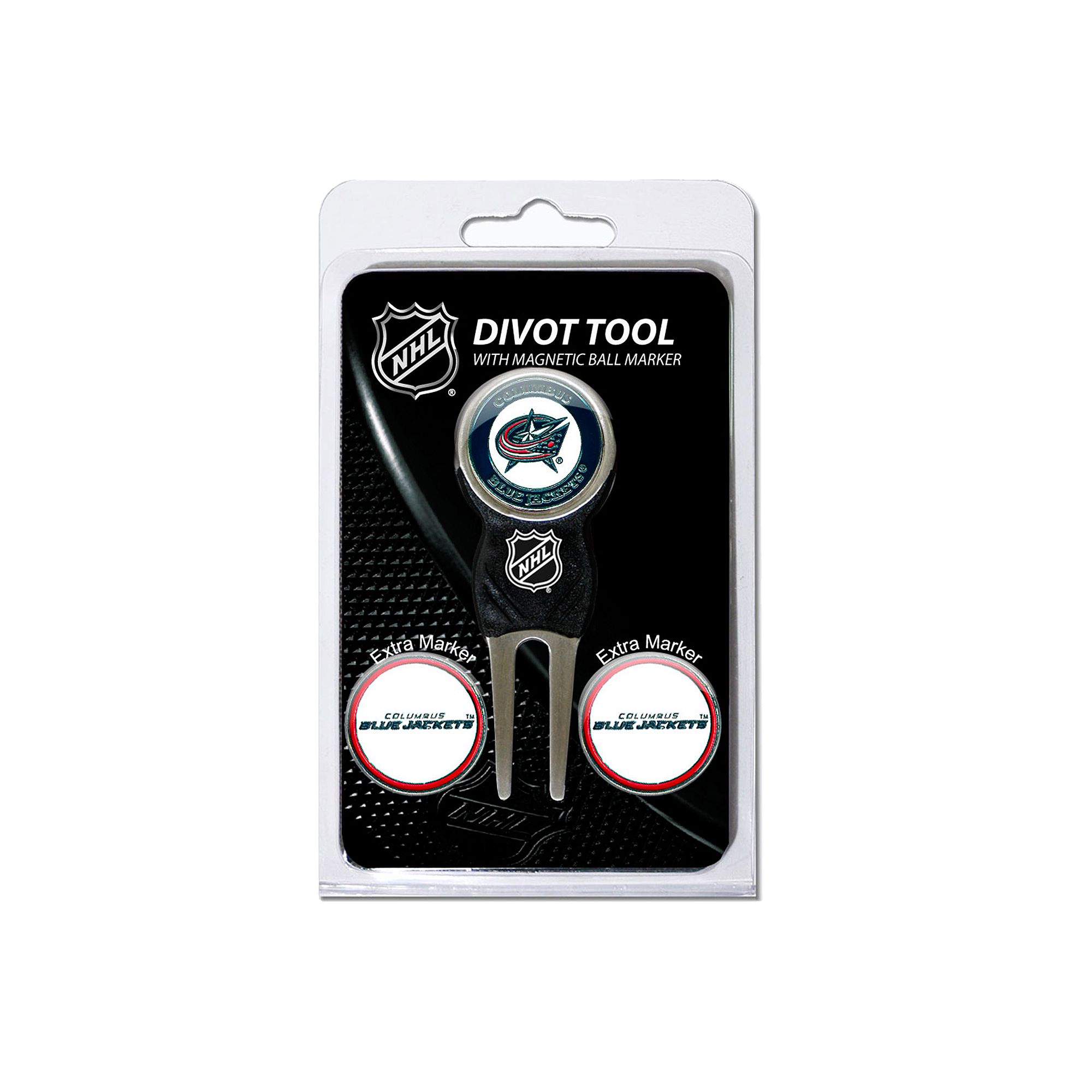 Team Golf Columbus Blue Jackets 4-pc. Divot Tool & Ball Marker Set