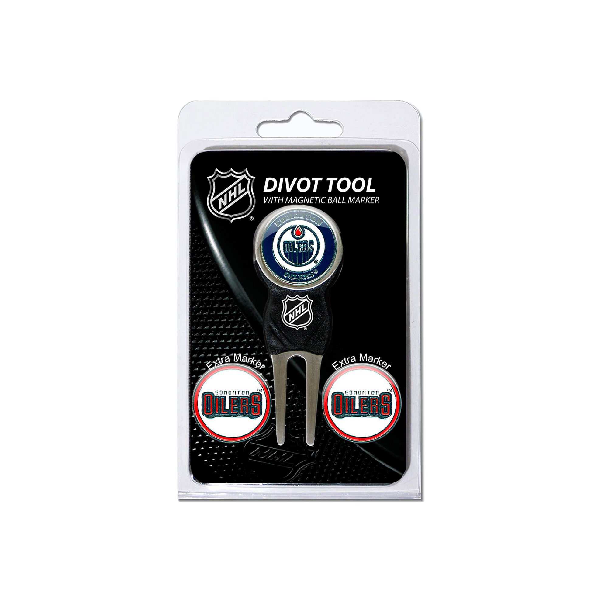 Team Golf Edmonton Oilers 4-pc. Divot Tool & Ball Marker Set, Oil Team