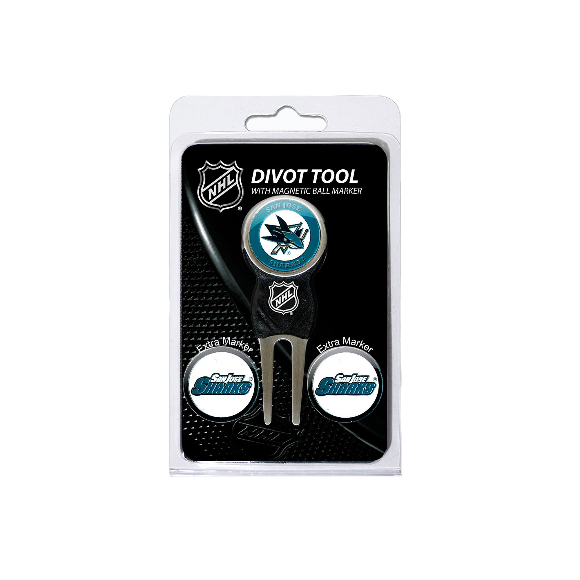 Team Golf San Jose Sharks 4-pc. Divot Tool & Ball Marker Set, Sks Team
