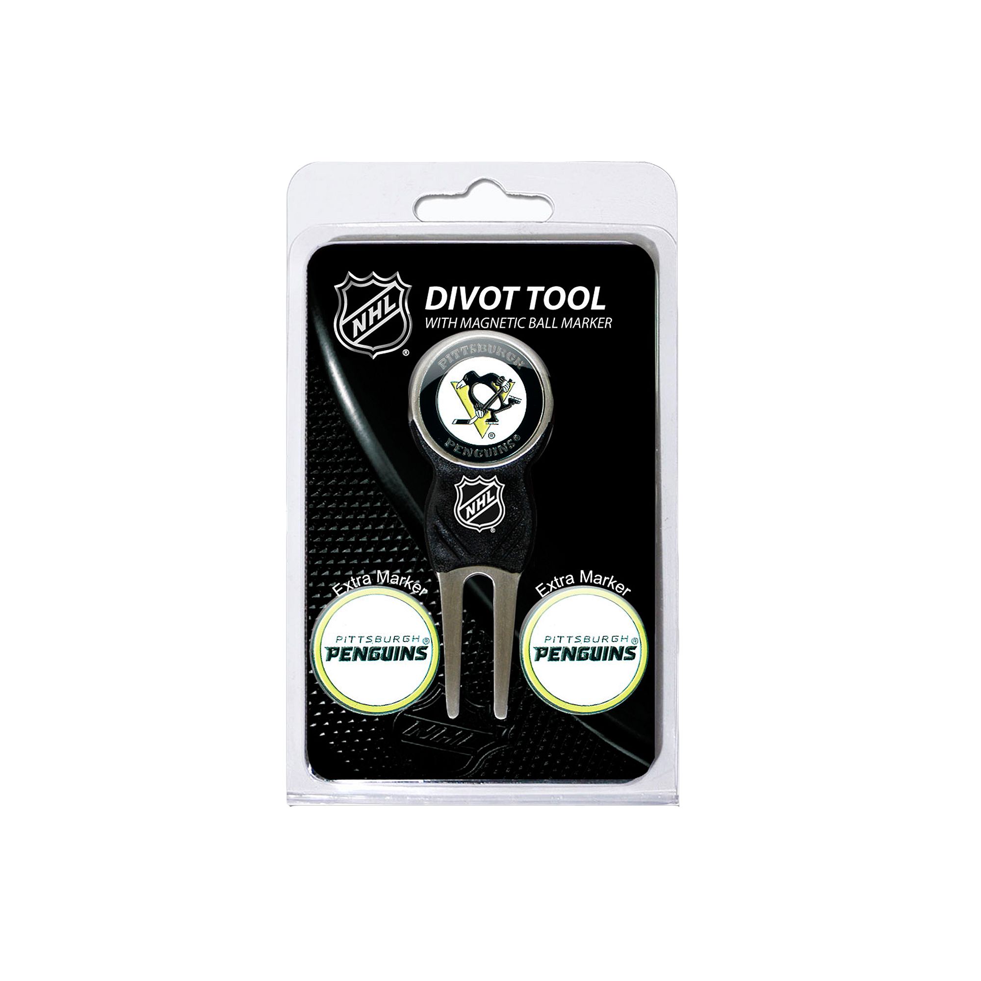 Team Golf Pittsburgh Penguins 4-pc. Divot Tool & Ball Marker Set