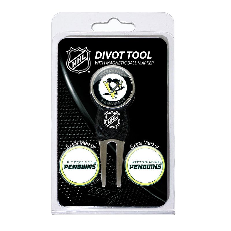 Team Golf Pittsburgh Penguins 4-pc. Divot Tool & Ball Marker Set